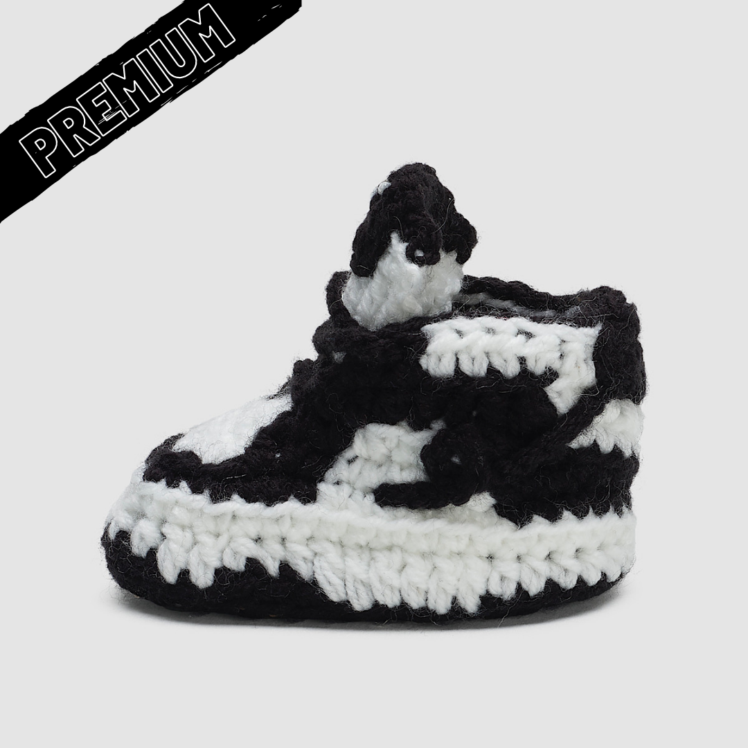 chaussures de bébé⸝⸝⸝⸝♡BOX付 Baby Crochet IB Low Panda (Soft felt non-slip bottom & Shoe Box
