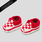 Baby Crochet IB-Slip-On Red (non-slip bottoms)