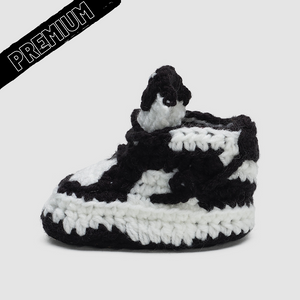 Baby Crochet IB Low Panda (Soft felt non-slip bottom & Shoe Box)