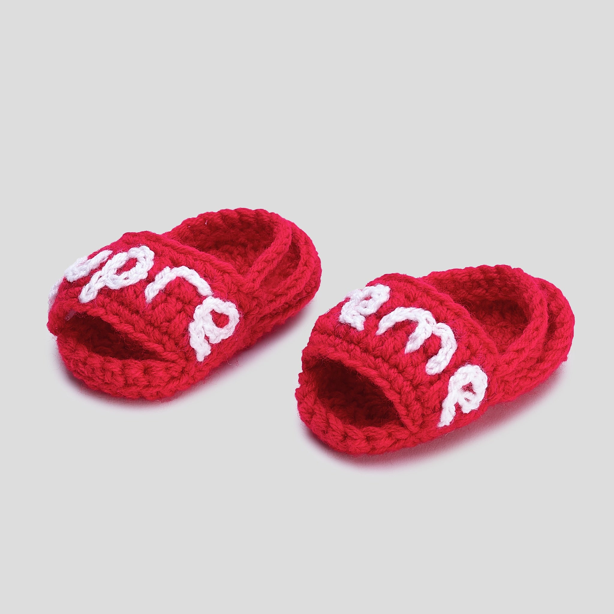 Baby Crochet Supre Red Slide Sandal