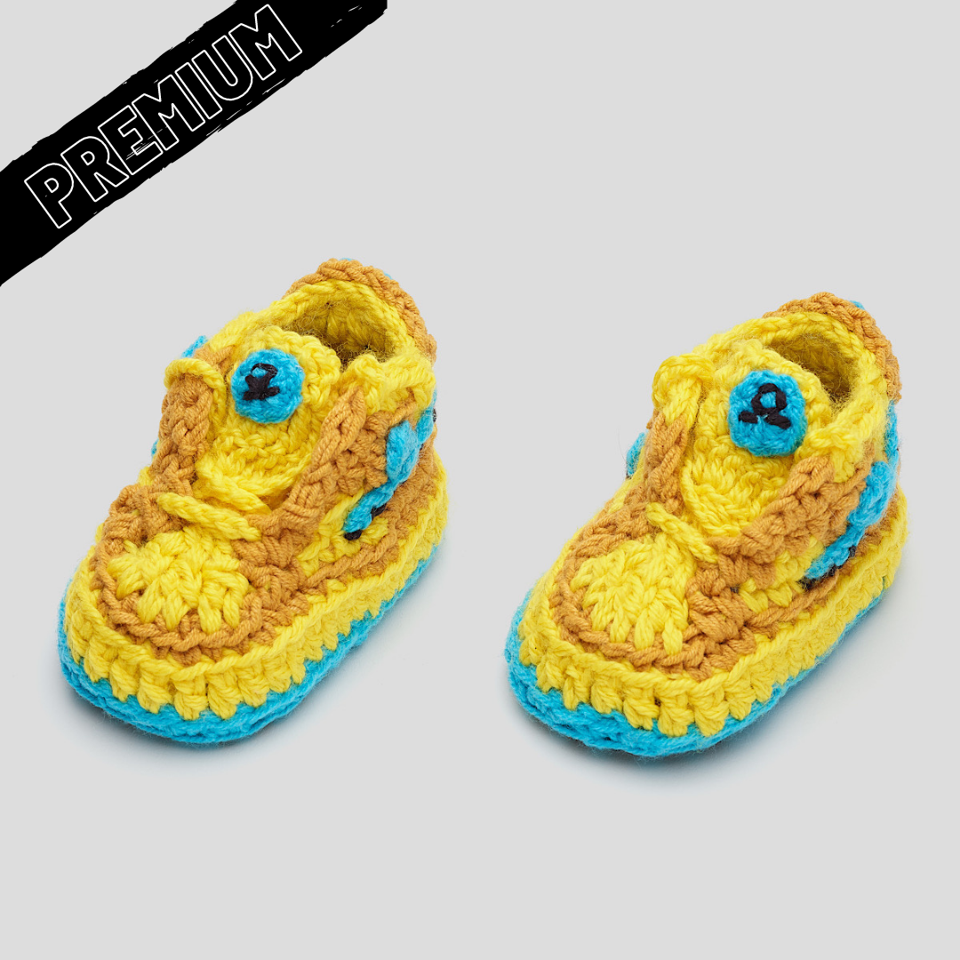 Baby Crochet IB-Bear (Soft felt non-slip bottom & Shoe Box)