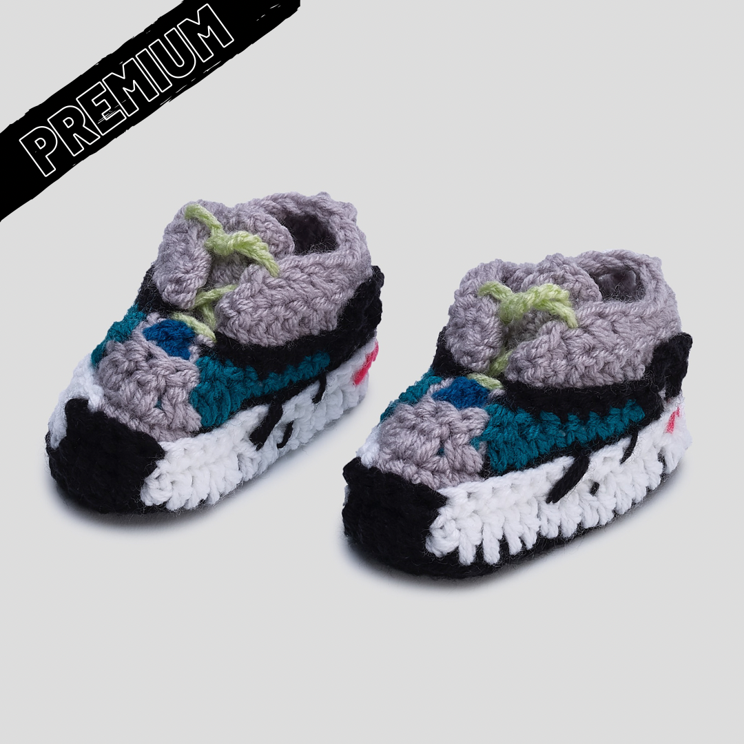 Crochet baby shoes yeezy discount