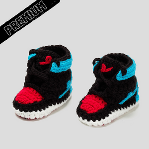 Baby Crochet IB-1 UNC to CHI (Soft felt non-slip bottom & Shoe Box)