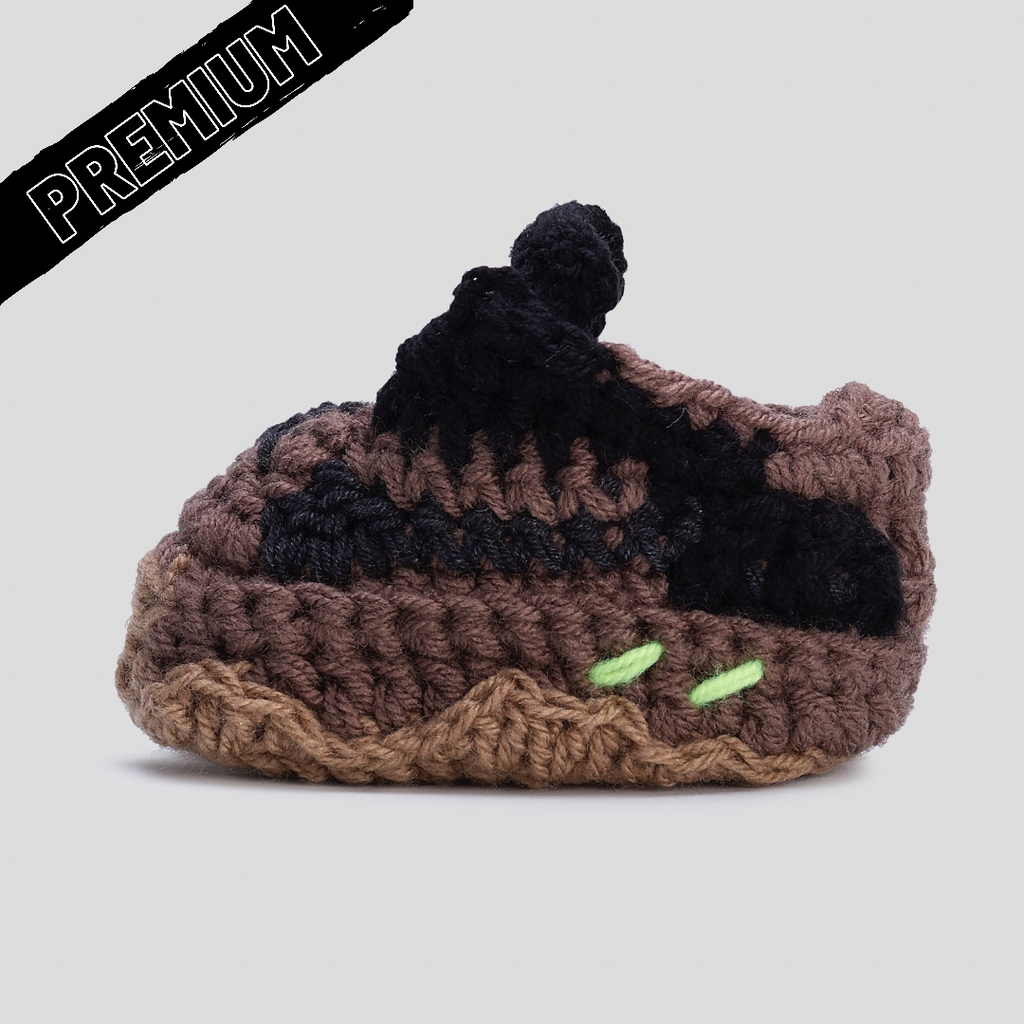Baby Crochet Yzy Mauv(Soft felt non-slip bottom & Shoe Box)