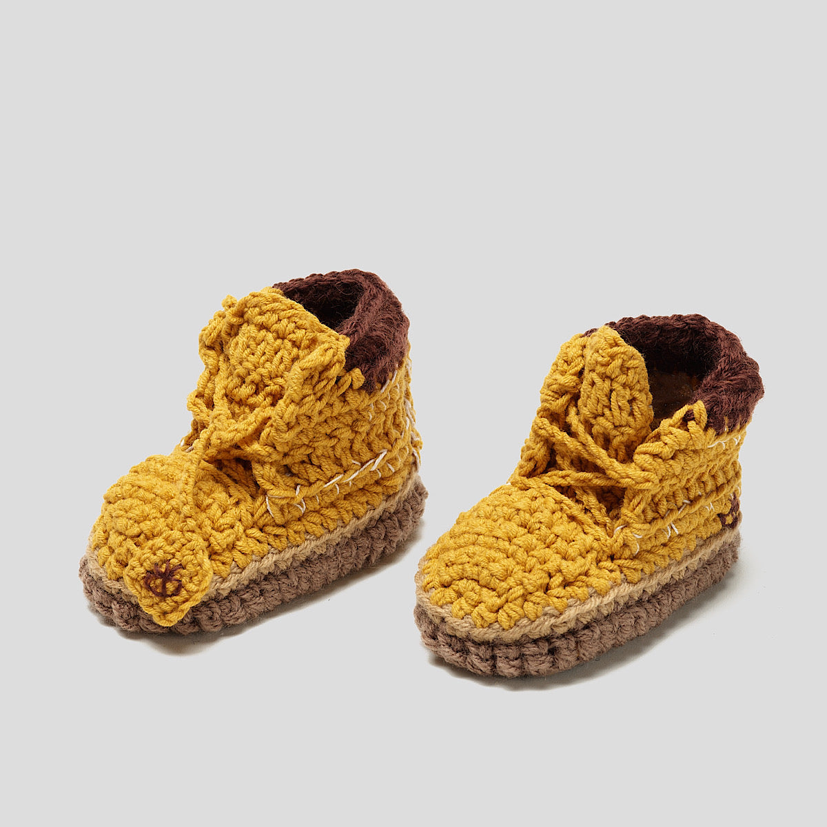 Baby Crochet IB-Wheat Boots (Soft felt non-slip bottom)
