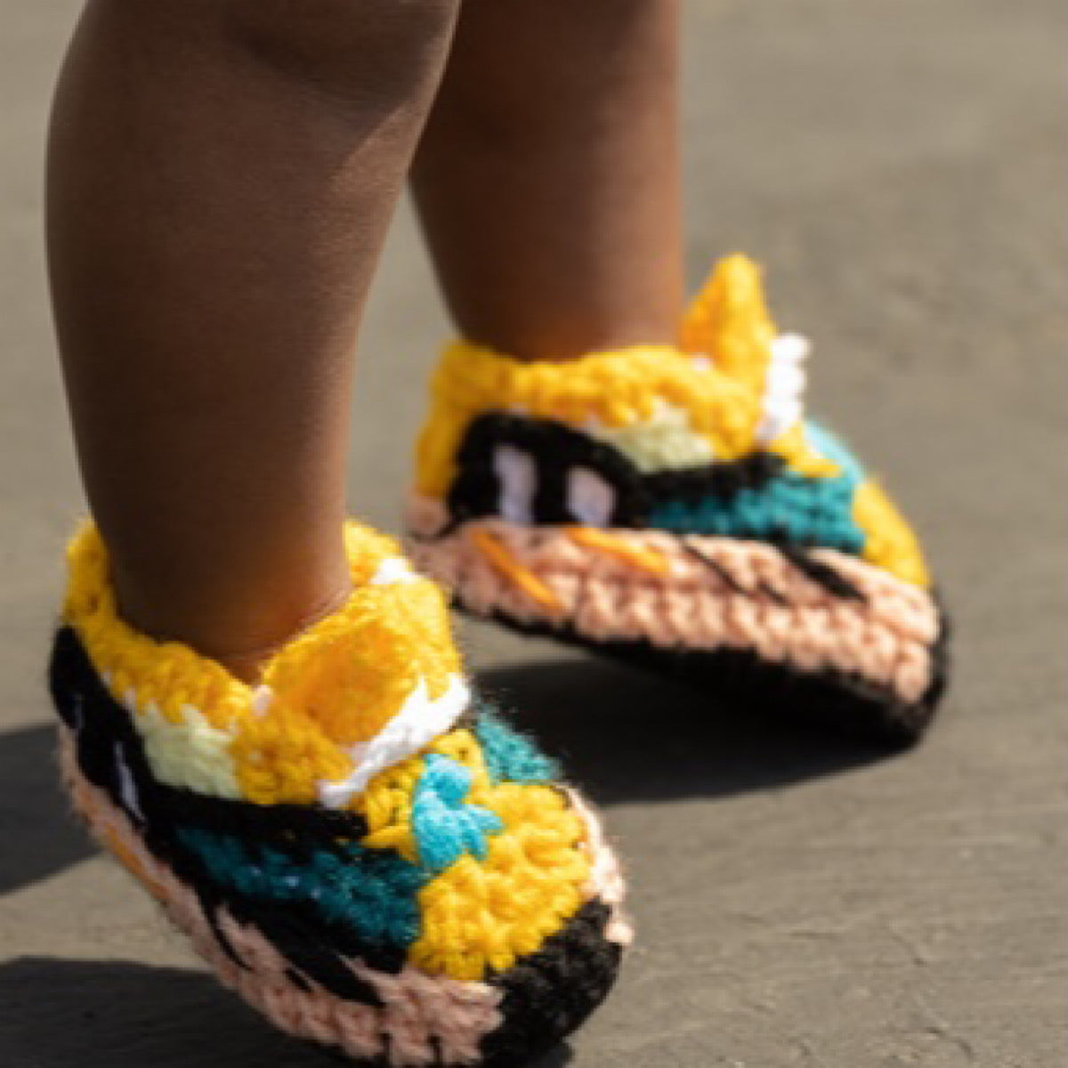 Baby Crochet Yzy Sun (Soft felt non-slip bottom & Shoe Box)