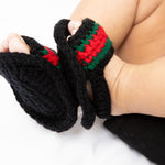 Baby Crochet Slide Sandal (Black)