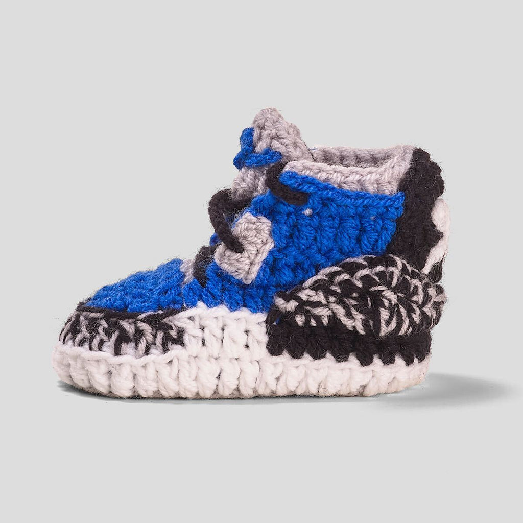 Baby Crochet IB-3 V-Royal (Soft felt non-slip bottom & Shoe Box)