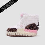 Baby Crochet IB-3 Neopolitan (Soft felt non-slip bottom & Shoe Box)
