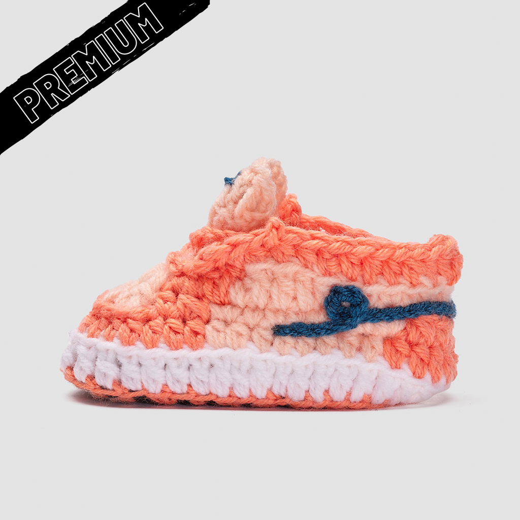 Baby Crochet IB-1 Low Pink Shades (Soft felt non-slip bottom & Shoe Box)
